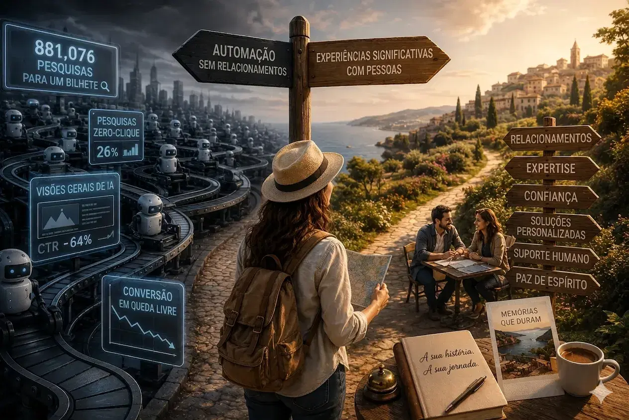 A Pesquisa de Viagens Morreu: Como os AI Agents Estão a Reescrever a Distribuição
