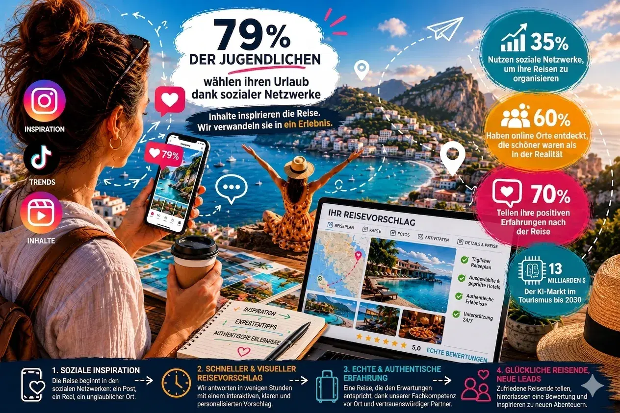 79 % der Jungen Reisenden Lassen Social Media Über Ihren Urlaub Entscheiden